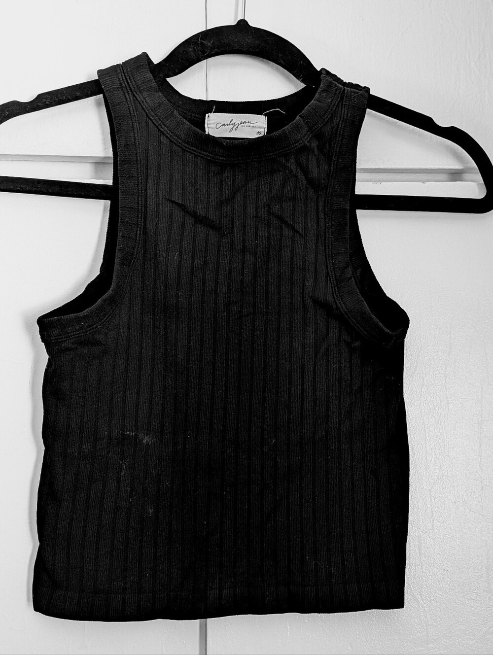 Carly Jean Los Angeles Cropped Tank Top